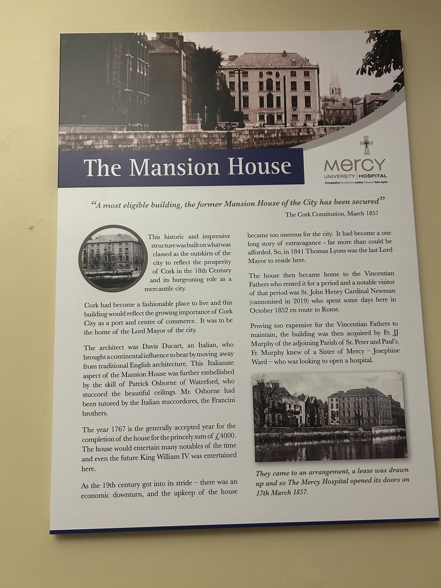 #GotCork Honoured to speak at this NB <a href="/mercyfoundcork/">The Mercy Foundation</a> event on the Healthy Cities aspects of Cork City’s Development Plan; event is an NB chapter in the life of the hospital, which has served Cork people well since 1857 &amp; before that as the Mansion House #proudofCork #weareCork