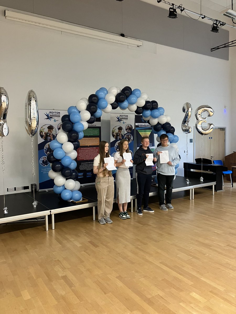 Great to be up in Oldham today celebrating GCSE results day with the amazing staff and students @RoytonCrompton Brilliant results & lovely to hear the laughter and see the joy as results are opened! #ResultsDay