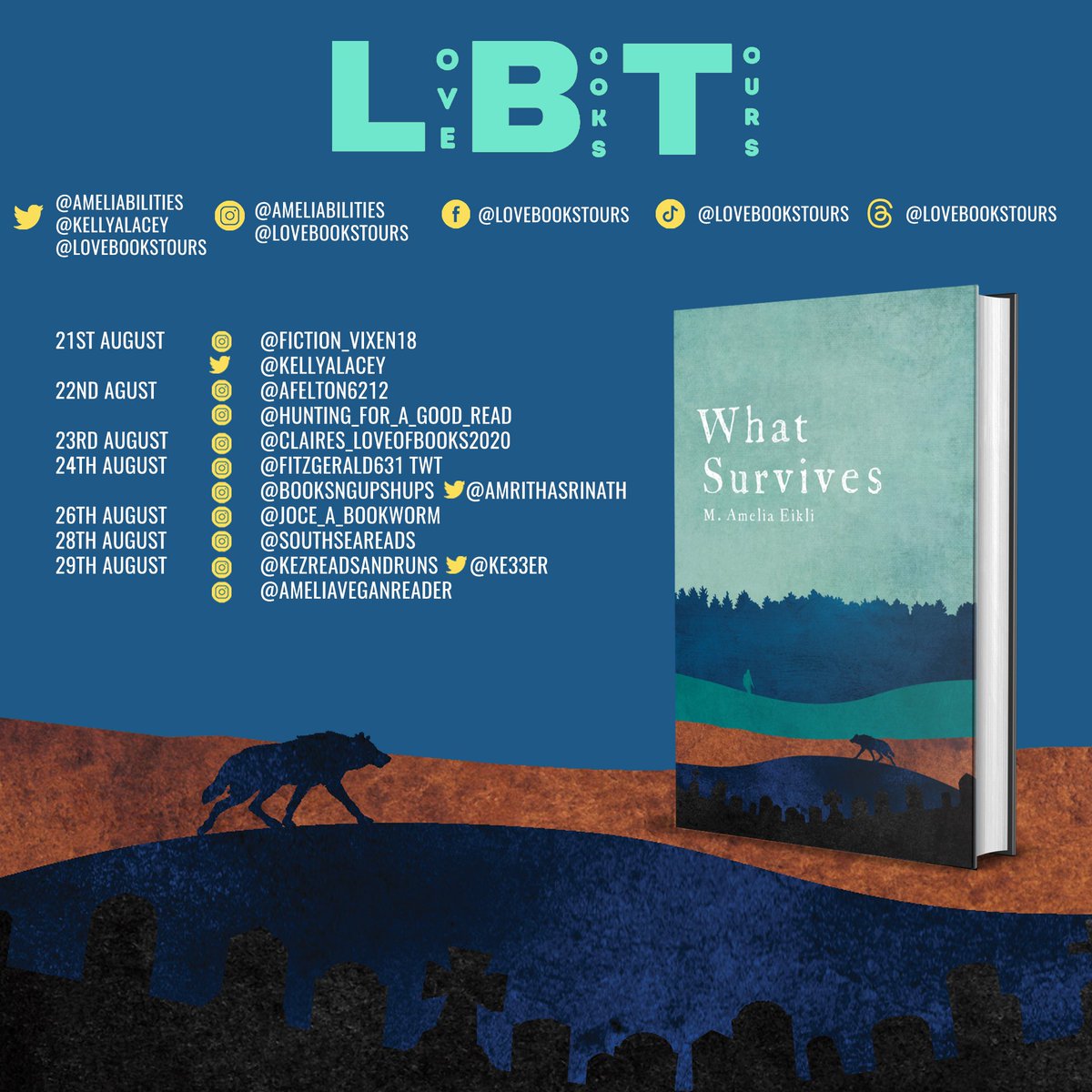 Tea leaves and Book leaves: What Survives by M. Amelia Eikli tealeavesandbookleaves.blogspot.com/2023/08/what-s… Thank you <a href="/ameliabilities/">M. Amelia Eikli</a> <a href="/KellyALacey/">Kelly Lacey - Love Books Tours</a> @lovebookstours #Ad #LBTCrew #BookTwitter for letting me be part of this tour and reviewing this book. Fascinating read. is out now to buy.