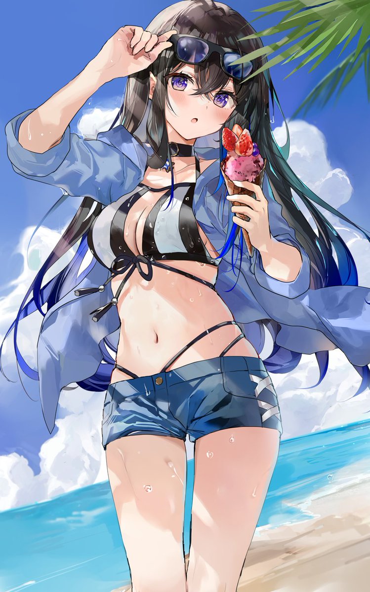 のせさん水着🍨 #一ノ瀬の絵