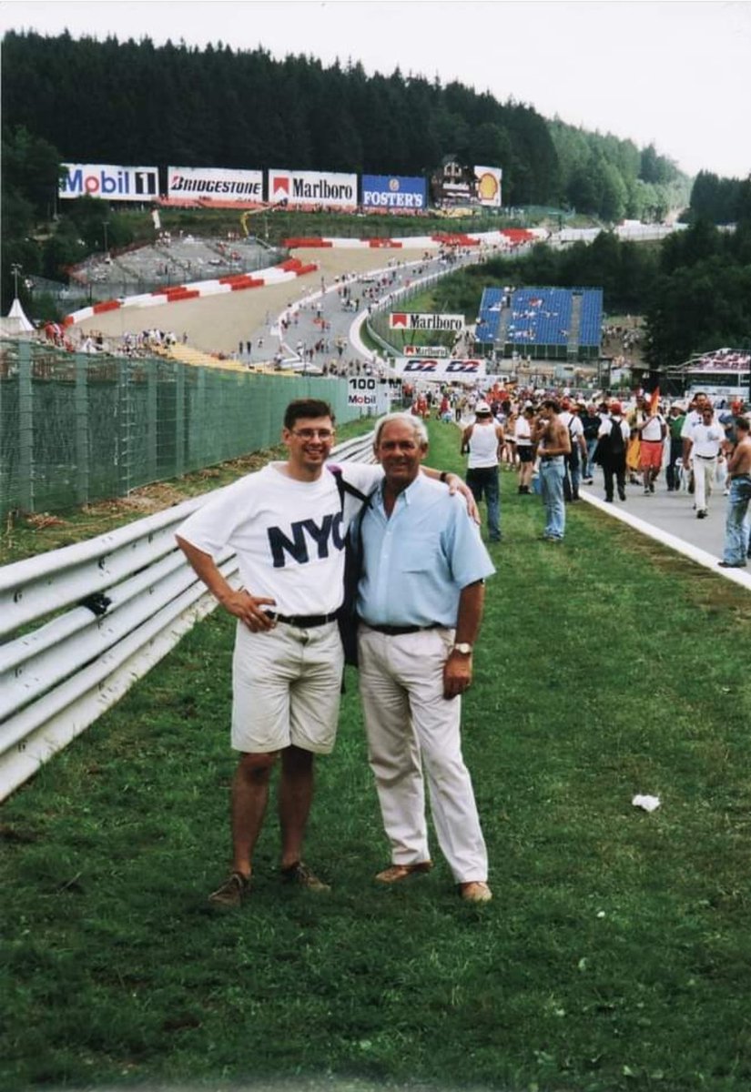 LuijtRB's tweet photo. Twenty-six years ago today. On the most beautiful circuit in the world, with the sweetest dad you could wish for, I saw my other hero win. After a rain shower shortly before the start, Schumi excelled on a drying track. Wonderful memories that I will cherish forever. #OTDI https://t.co/CeMdtornP7