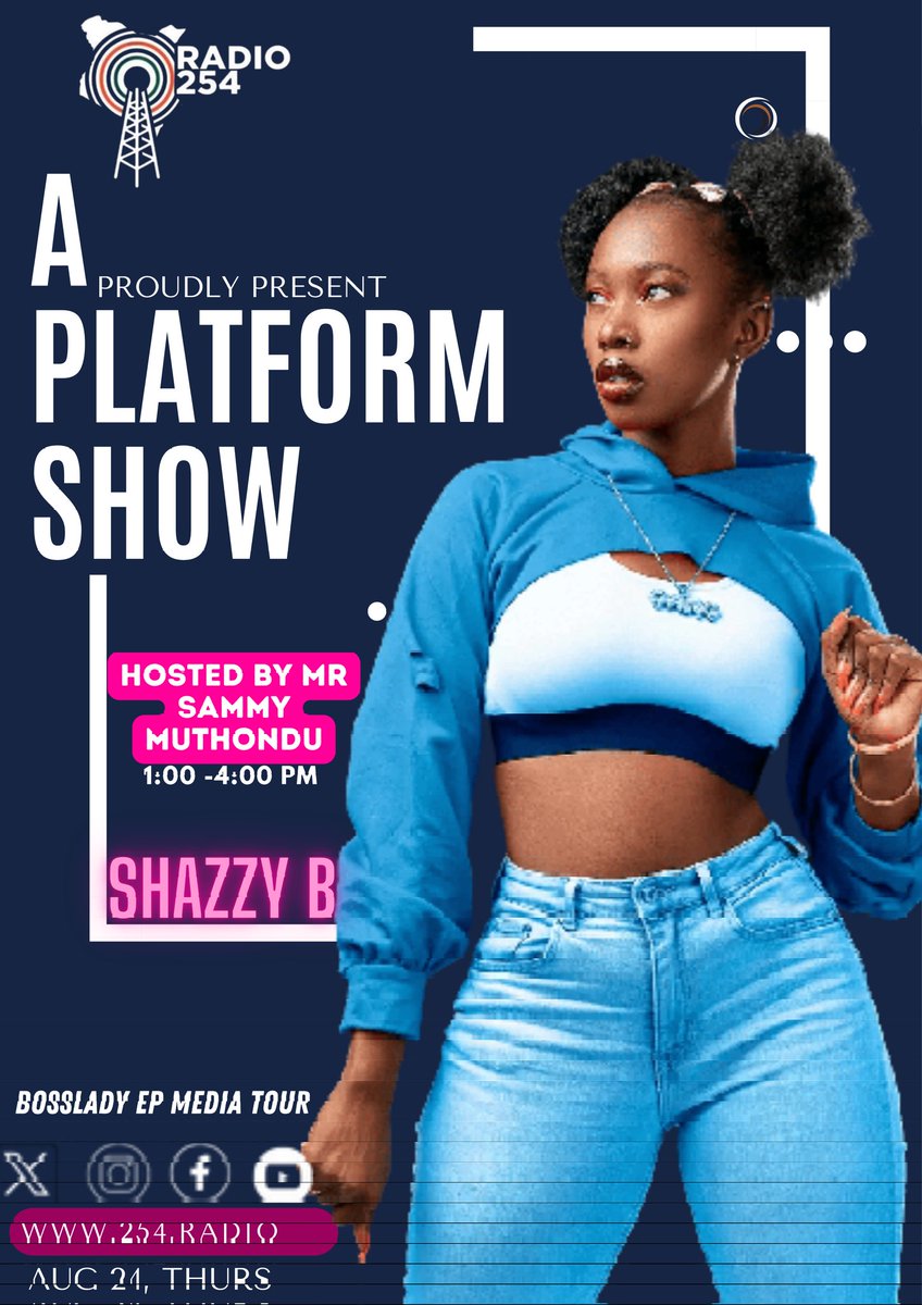 Today,,from 2-4pm I ll live on radio 254,,tune in to get good vibes and have a lil bit of 💞😘the bosslady EP <a href="/Radio254Online/">Radio 254</a> <a href="/SautiZaMabinti/">Sauti Za Mabinti 😊🎤🎧</a> <a href="/ShazzyShazzyB/">@ShazzyB</a>