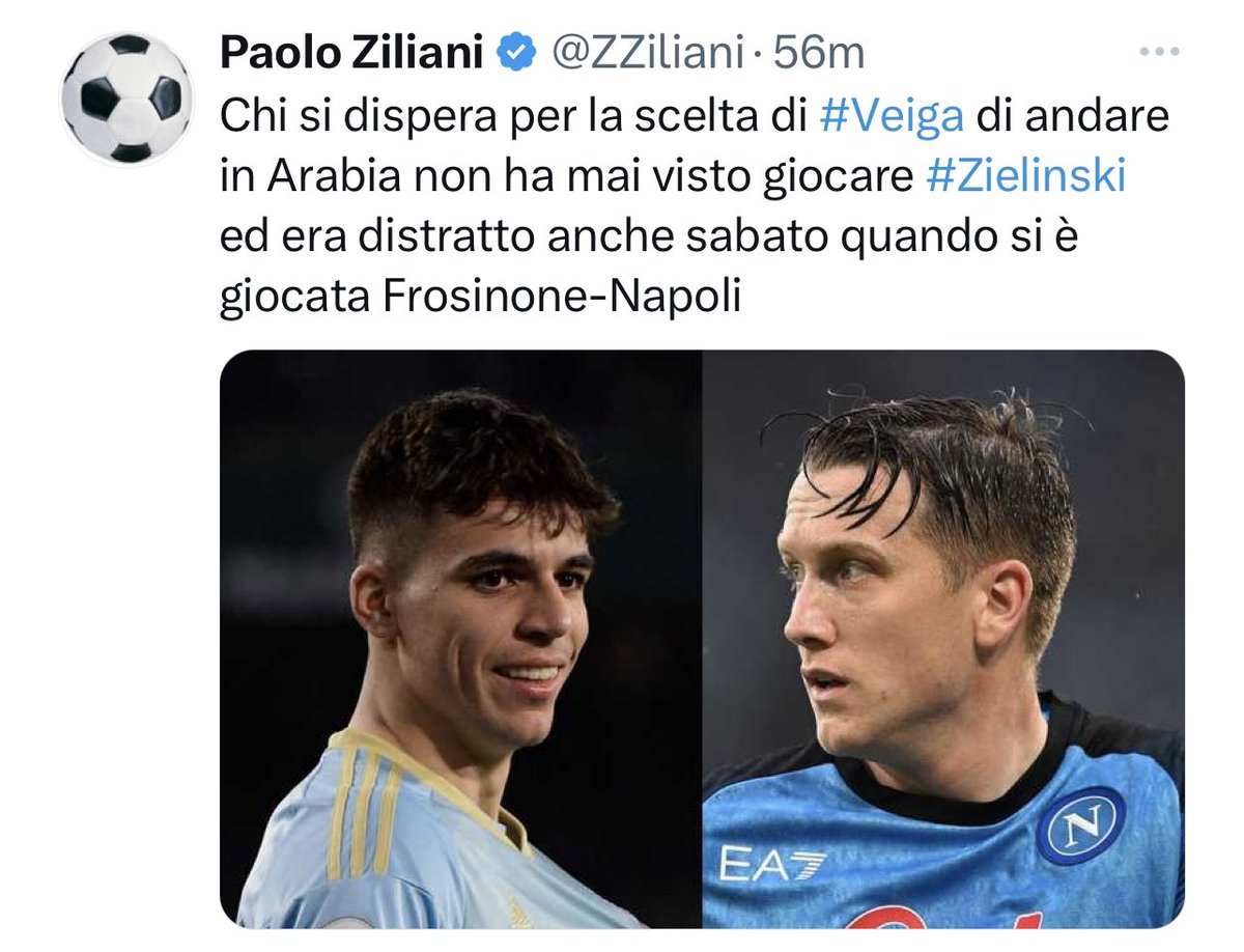Questa narrazione di zielinski salvatore della patria solo a napoli si poteva avere, speravo di morire prima.
#GabriVeiga #Zielinski #Napoli