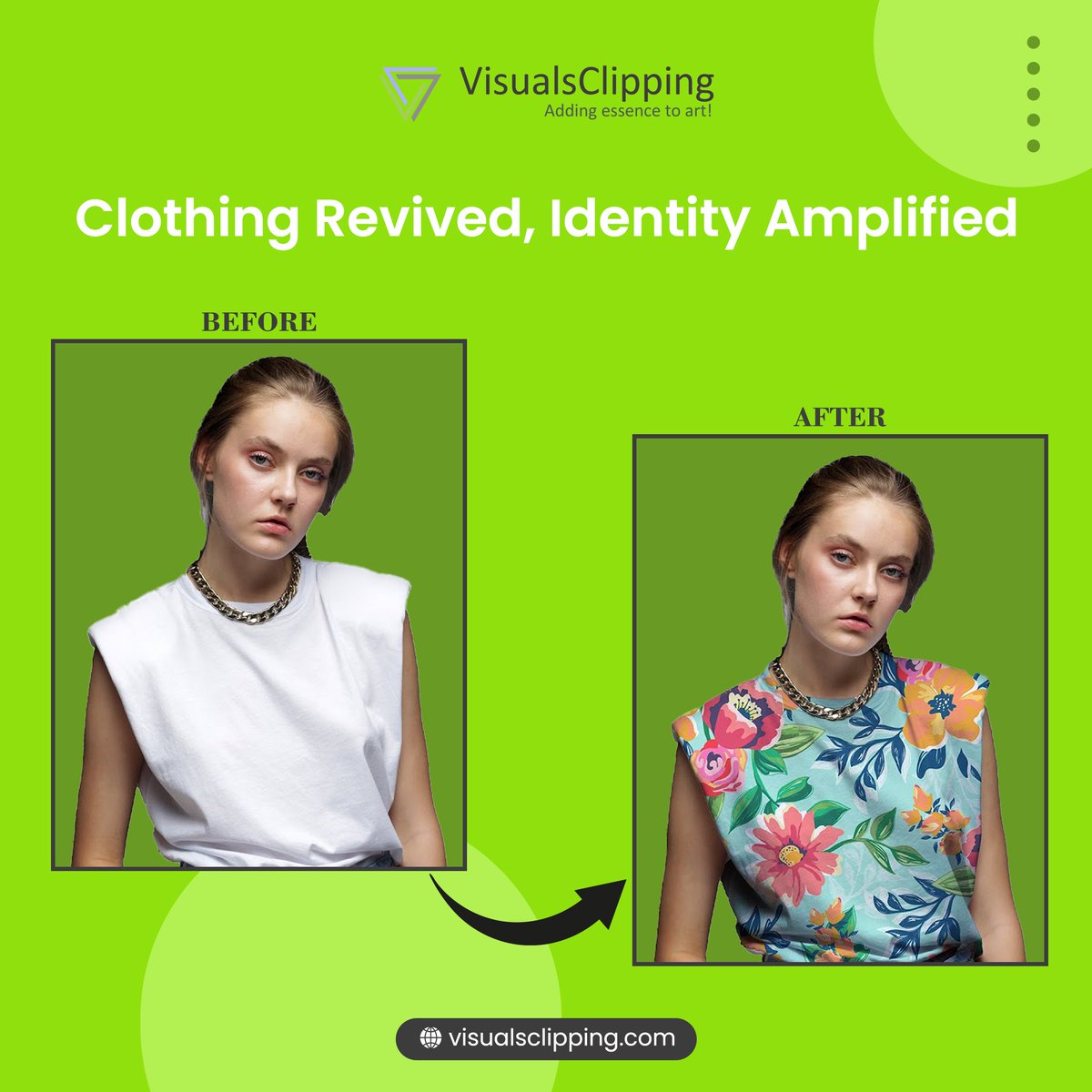 visualsclipping's tweet photo. From fashion catalogs to online stores, our retouching artists ensure your apparel takes center stage, leaving a lasting impression on discerning shoppers. 

Transform Your Fashion Line Today at https://t.co/DSXGoHYqxE

#OnlineSuccess #VisualExcellence #CreativeExcellence #USA https://t.co/fK02uCbUPG