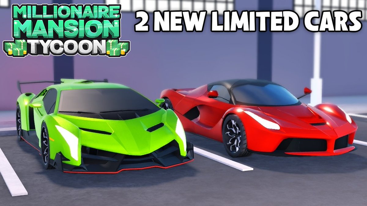 2 NEW LIMITED CARS have been released in Millionaire Mansion Tycoon! Make sure to get them before they go off-sale!
