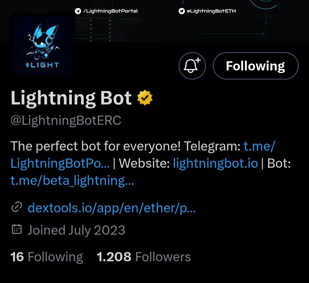 I heard #UNIBOT is down atm.. 👀
You can come over and use $LIGHT for free with only 0.5% fees
@LightningBotERC