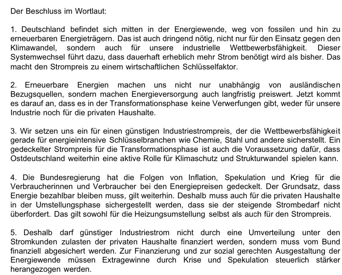 „Als SPD-Fraktion haben wir da eine klare Position! Ein #Industriestrompreis kann nur funktionieren, wenn Branchen mit hohem Energiebedarf und vor allem Klein- und Mittelständler davon profitieren. Das Papier der <a href="/spdbt/">SPD-Fraktion im Bundestag</a> geht an der Stelle in die richtige Richtung.“ <a href="/HHoevelmann/">Holger Hövelmann</a>