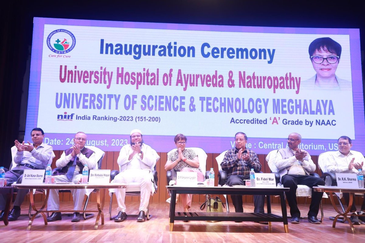 chairman_erdf's tweet photo. Delighted to inaugurate UHAN, North East India's premier Ayurvedic Hospital, nestled within the USTM campus. A testament to merging ancient wisdom with modern healthcare for a healthier future. Tremendous gratitude to Dr. M Ampareen Lyngdoh for gracing the occasion. 🌿🏥✨#UHAN https://t.co/mZZL6S7B2K