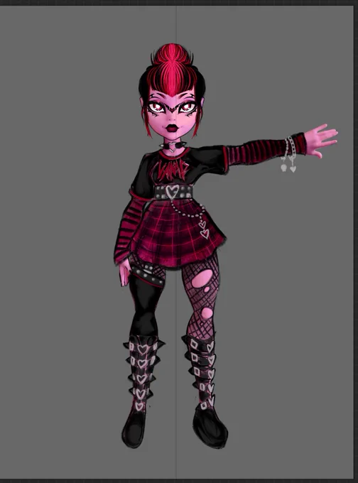 custom g3 draculaura drafts that I can't decide between  