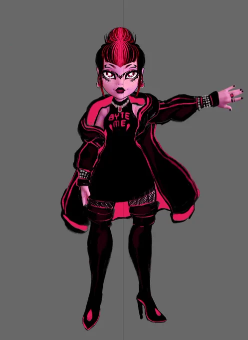 custom g3 draculaura drafts that I can't decide between  