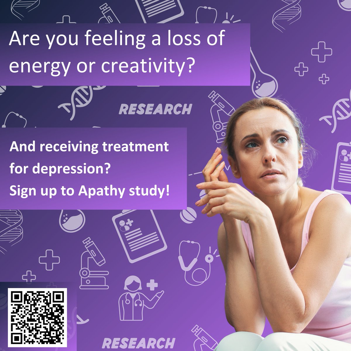 register4share's tweet image. 👋 Are you 40-80 years old, feeling a loss of energy or creativity &amp;amp; taking an SSRi antidepressant? 

✅ Take part in Apathy study!

1⃣ You must be a resident of Tayside. 

2⃣ Sign up to SHARE - registerforshare.org 

#unenergetic #nointerest #depressed #nodesiretoact #SSRIs