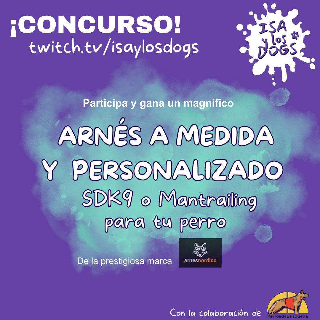 PerrosdBusqueda's tweet photo. #CONCURSO 
En Septiembre... en https://t.co/7URsp7BQcH 🐾
Patrocina: Arnés Nórdico https://t.co/xYBtrJ2A5j