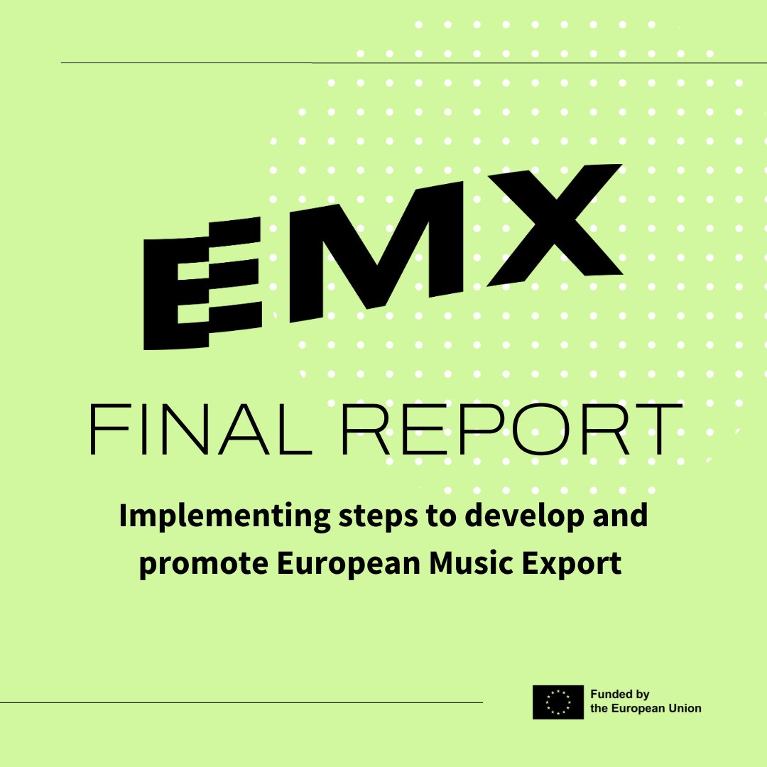 📣 NEW REPORT: Implementing Steps to Develop and Promote European Music Export 📣

The European Commission has published a new report setting out the practical first stages of the European Music Export Strategy (EMES)

europeanmusic.eu/2023/08/report…