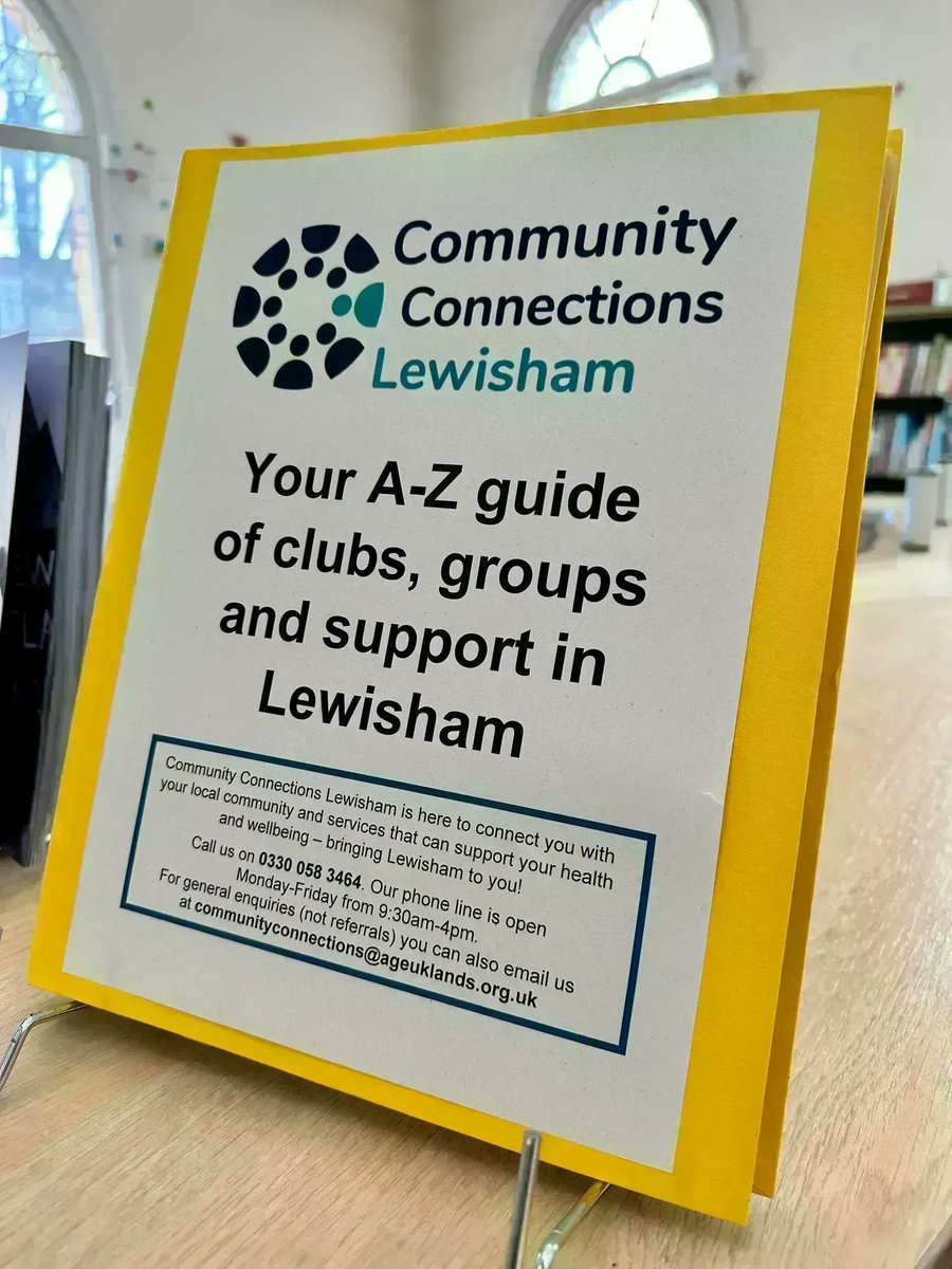 ๐๐๐Forest Hill Library ๐๐๐ (@libraryse23) on Twitter photo If youโre popping into the Library to look for Clubs, Groups & Support in Lewisham, then check out our new folder from Community Connections Lewisham to give you the most up to date information. Come in and peruse, do not remove, just take a pic.
<a href="/CCLewisham/">Community Connections Lewisham</a> @lewishamlibs #SE23 If youโre popping into the Library to look for Clubs, Groups & Support in Lewisham, then check out our new folder from Community Connections Lewisham to give you the most up to date information. Come in and peruse, do not remove, just take a pic.
<a href="/CCLewisham/">Community Connections Lewisham</a> @lewishamlibs #SE23