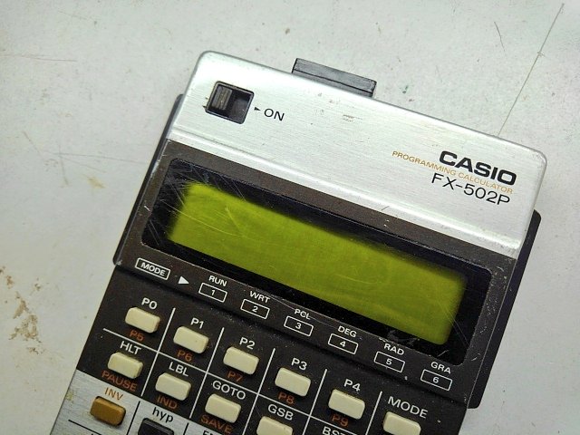 toshitada1973's tweet photo. FX-502Pだよ。「プログラム電卓」なんて呼ばれる、ポケコンのルーツだね。カシオのFA型番の祖、FA-1もまた合わせて残したい存在です。
#FX502P #FA1 https://t.co/JYgjAfBpK9