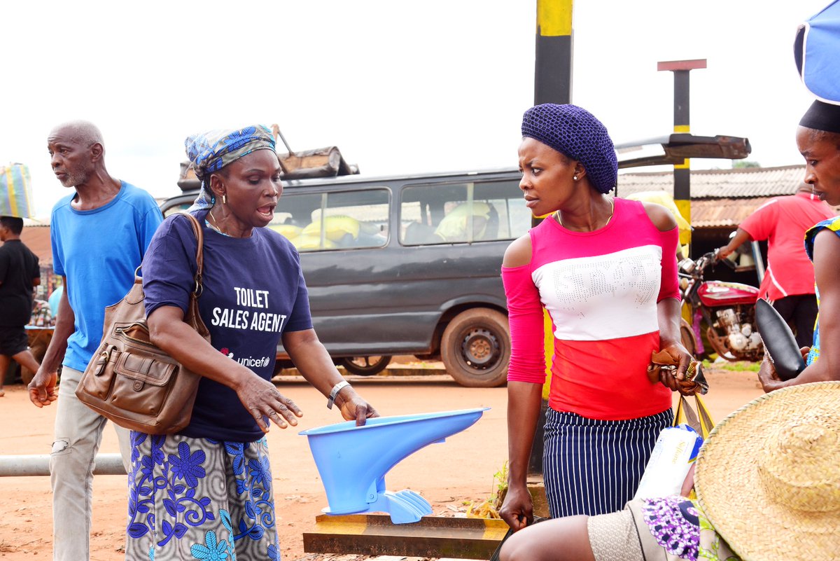 Private sanitation businesses are vital in driving Nigeria's sanitation economy,developing innovative solutions for increasing sanitation coverage & creating jobs in Nigeria .@Toiletpride work with @UNICEF_Nigeria & @SATO_Toilets_AF is empowering #TBOs to meet Sanitation demands!