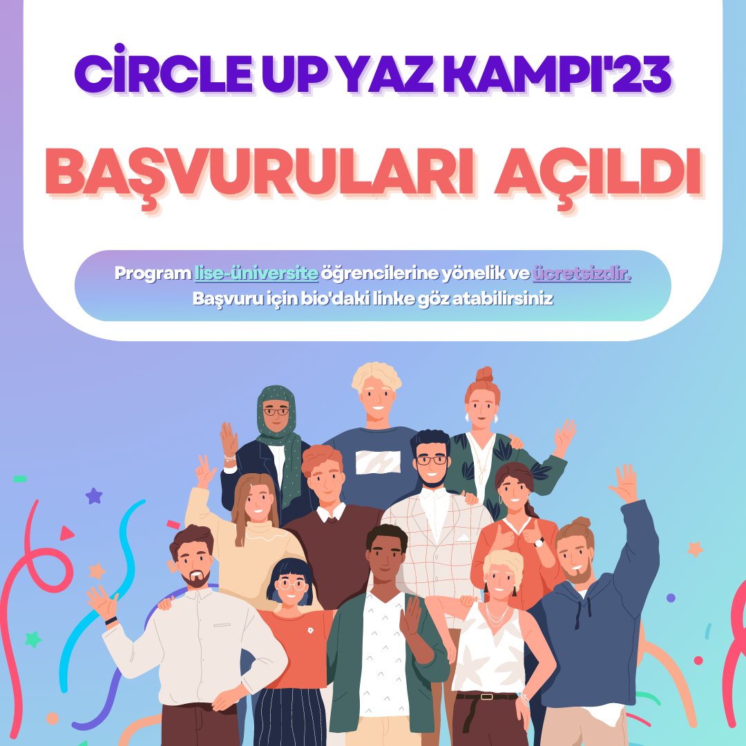 Circle Up'ın Yaz Kampı Başvuruları Başladı!🥳

💚6-7-8 Eylül tarihlerinde <a href="/MEFuniversitesi/">MEF Üniversitesi</a>'nde gerçekleşecek olan <a href="/circleup21/">Circle Up</a> Yaz Kampı'nın bu yılki SKA temasını Sürdürülebilir Şehirler ve Topluluklar olarak belirledik. 🌱

forms.gle/KbEDbRpvQ1v8cN…