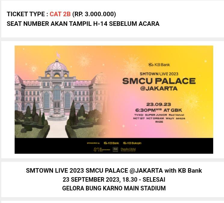 staryshl's tweet photo. wts | want to sell 
smtown smcu palace jakarta🤩

CAT 2B — 4 tix
dm for more info

tags. wts wtb wtt smtown smcu palace smcujakarta smtownjakarta https://t.co/4XPdIYhyY5