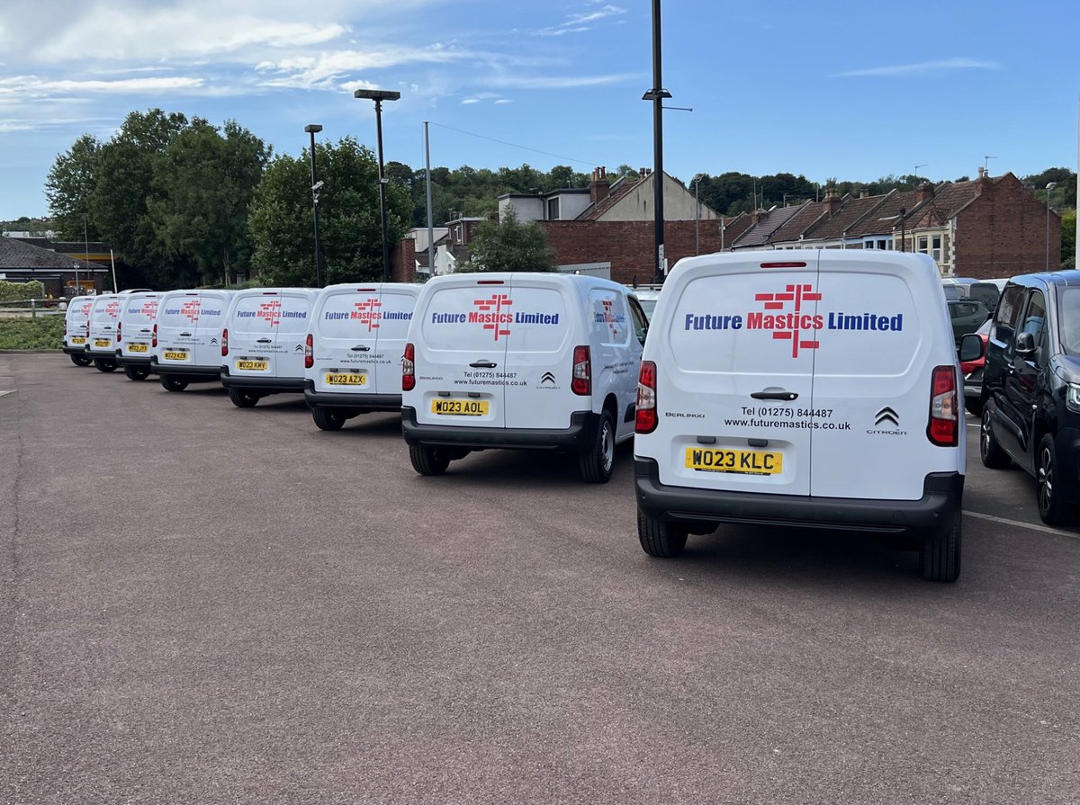 FutureMastics's tweet photo. Just under £380k of investment in our latest editions to our fleet, 16 new Citroen Berlingo vans sign written and ready to be put to work. #mastic #masticman #masticcompany #masticcontractor #sealant #sealantapplication #sealantcompany #sealantcontractor #Bristol #Southwest https://t.co/7opxl0JQUy