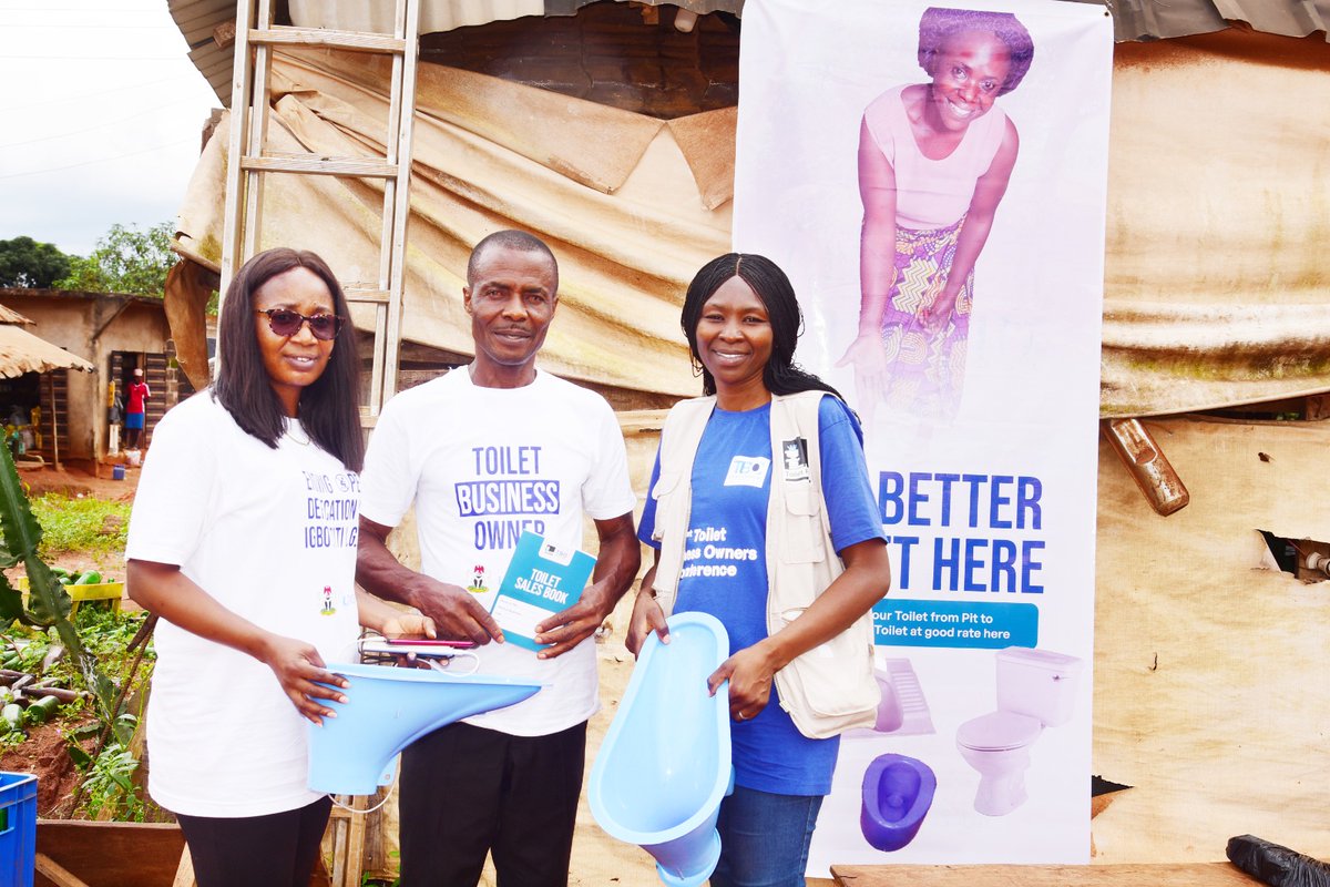 Toiletpride's tweet photo. Private sanitation businesses are vital in driving Nigeria's sanitation economy,developing innovative solutions for increasing sanitation coverage &amp; creating jobs in Nigeria .@Toiletpride work with @UNICEF_Nigeria &amp; @SATO_Toilets_AF is empowering #TBOs to meet Sanitation demands! https://t.co/iPuGyveB0y