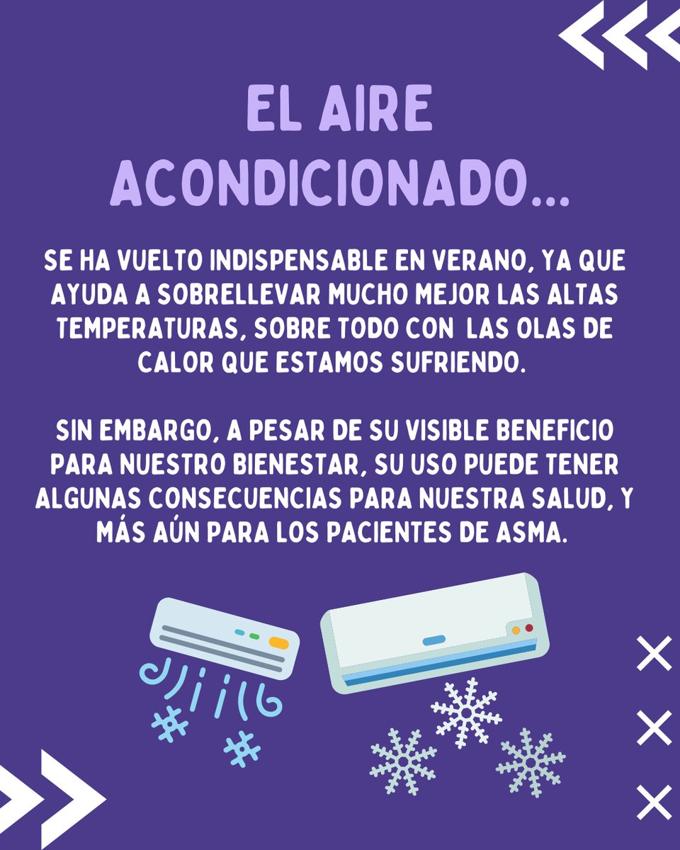 RespiraSevilla's tweet photo. Pero, ¿las personas con asma pueden usar aire acondicionado? 🤨
¡Te lo contamos todo en este post!
#crisisdeasma #asma #asmaticos #oladecalor #asmagrave #enfermedadesrespiratorias #calor #asmaenverano https://t.co/Q0UbUEXHRY