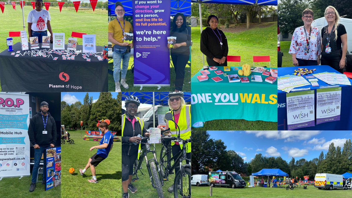 HealthyWalsall's tweet photo. We had a great time at the final #Triit event at Kings Hill Park yesterday! โฝ๐
The sun was shining and it was great to see so many families enjoying getting active outdoors. Local health providers joined, connecting with the community & showcasing their support for well-being. https://t.co/GU0eaMJwYV