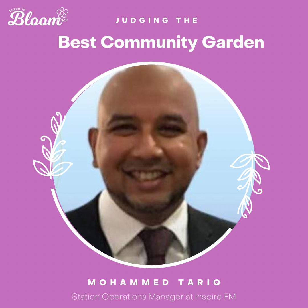 LutoninBloom's tweet photo. Visiting our shortlisted Community Garden Project entries this afternoon are @InspireTariq from @InspireFMLuton, @HighSheriffBeds Russell Beard &amp; Pastor @LloydDenny2 of RRF International. We are all looking forward to seeing the fruits of your labour! #Lutoninbloom https://t.co/KKE0eWTgO6