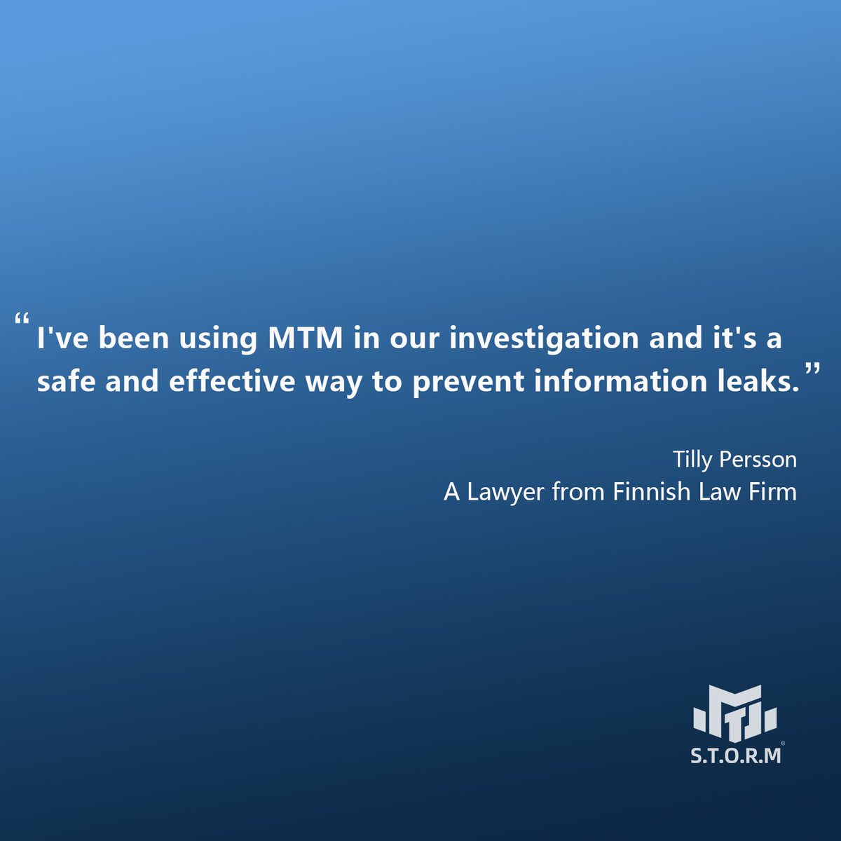 mtmforensics's tweet image. We are so glad that our customers have expressed satisfaction with MTM video forensics software.
Learn more at storm-mt.com
#moebiustech #digital #Investigation #forensics  #Software #SaaS
