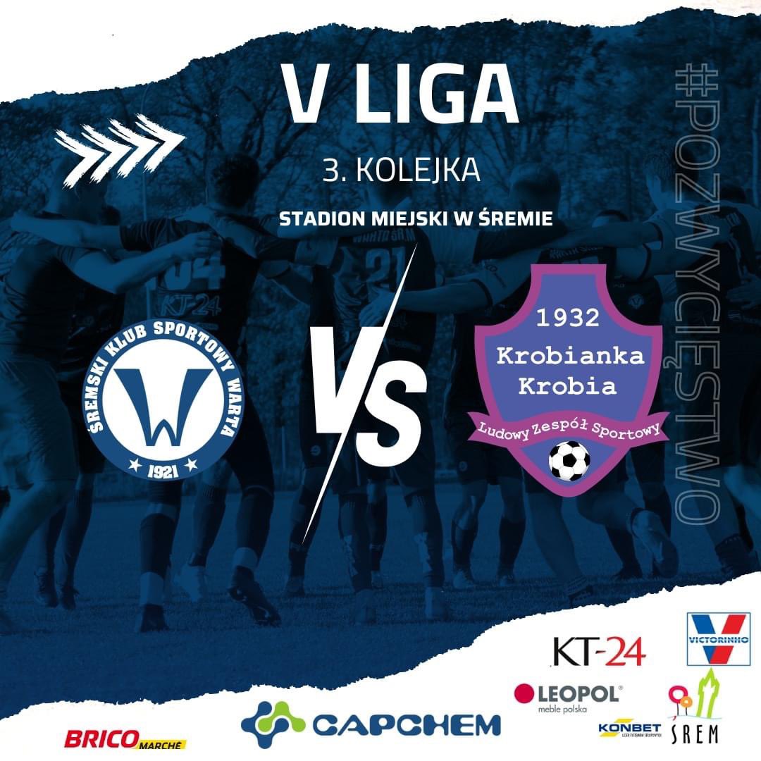 WartaSrem's tweet photo. 📣 ⒼⓇⒶⓂⓎ
🏆 V LIGA
🆚️ LZS Pinsel-Peter Krobianka Krobia
📆 26 sierpnia
⏰ 17:00
🏟 Stadion w Śremie https://t.co/cLiMJHOvMX