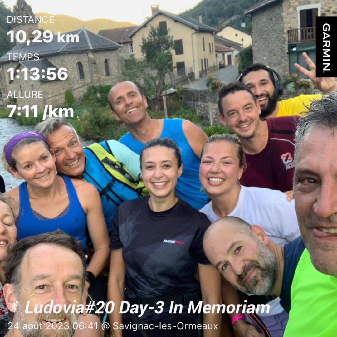 MarsPinko's tweet photo. Dernier run #Ludovia20 
Un moment d’émotion partagé avec @batier en mémoire de @cjouneau ♡ 
Merci à tous nos participants sur ces 3 journées ! 
@ludoviaORG https://t.co/IZ0DDxKgo8