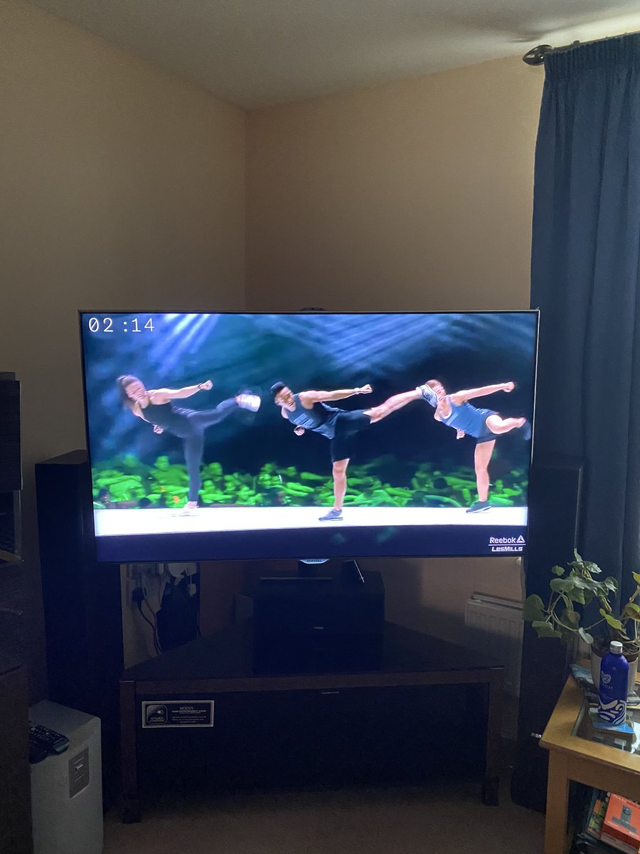 Set up for day 24th #AHPsActive  #WeActiveChallenge  with Les Mills body combat