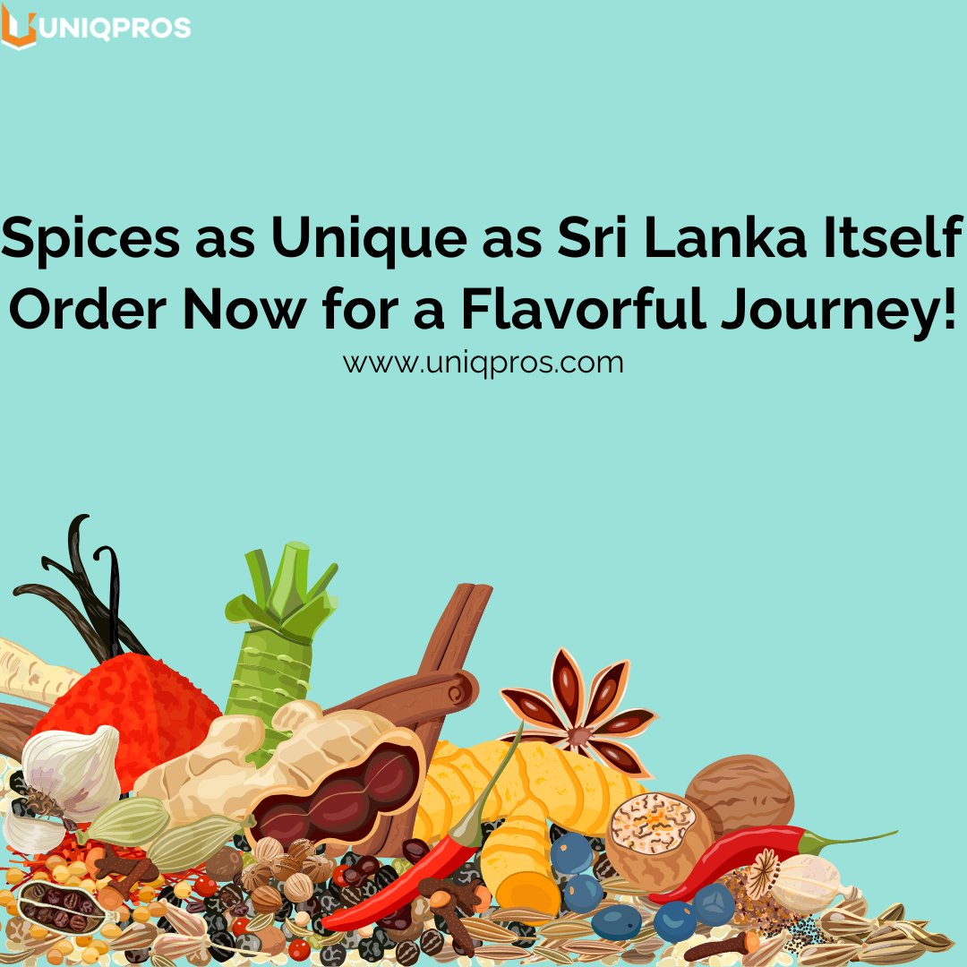 🌶️ Spices as Unique as Sri Lanka 🇱🇰 Itself! Embark on a Flavorful Journey Today – Order Now! 🛒✨ #SriLankanSpices #FlavorfulJourney #Uniqpros