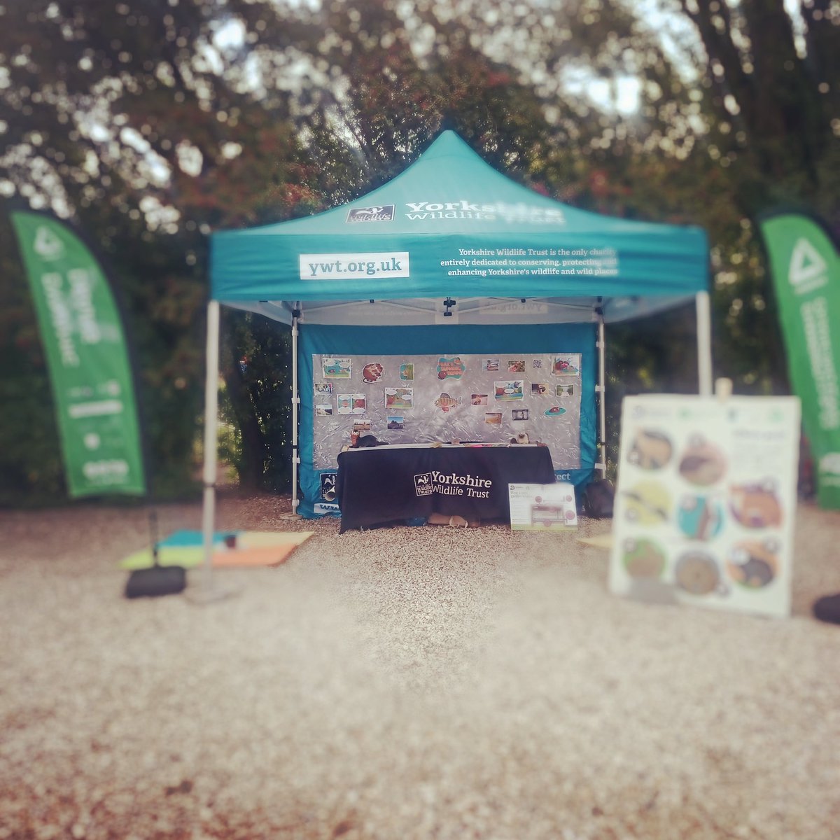 All set up on Cropton park with @EnvAgencyYNE @YorksWildlife @LivingWithH2O @Hullfloodrisk #Funday #consultation #DynamicDrains