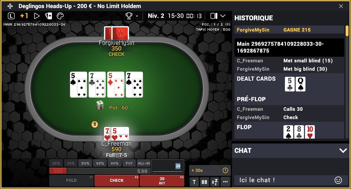 Too much of a good thing... #poker #holdem #headsup
