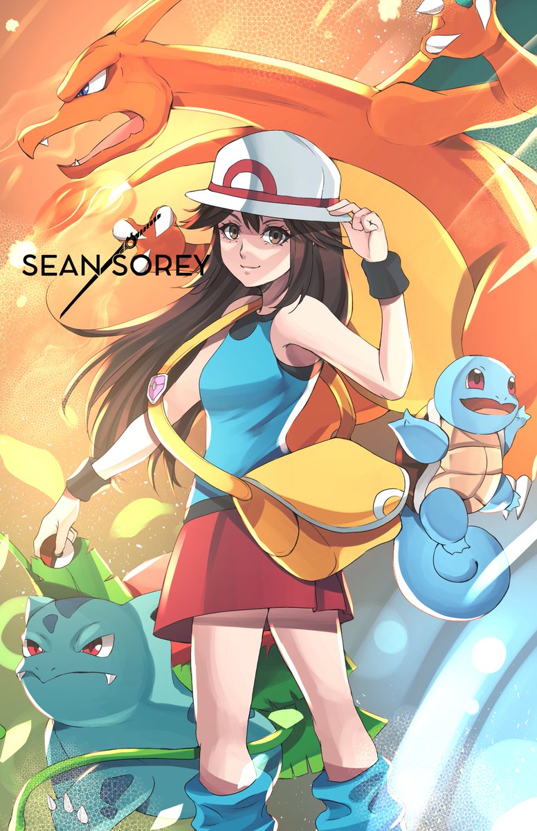 Sean_Sorey's tweet photo. Pokemon Trainer
#Pokemon #Squirtle #Charizard #Ivysaur #zenigame #fushigisou #Lizardon #Leaf https://t.co/2VnZoPSxFY