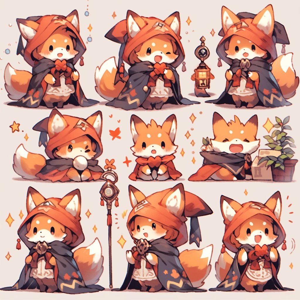 spacetime933's tweet photo. [Niji Journey] red fox wizard https://t.co/9ImjF6RV5s