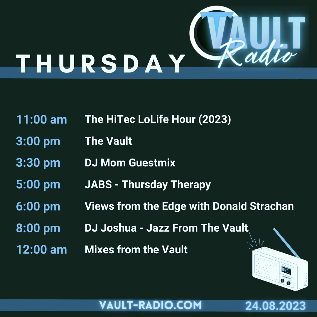 Today on Vault Radio!