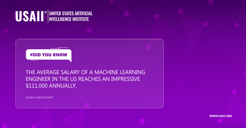 usaiinstitute's tweet image. Dreaming of a six-figure salary? As a #MachineLearningEngineer in the US, you could be making around $111,000 annually! Dive into the exciting realm of #AI and shape the future. Explore the USAII® 2023 AI Professional’s Salary Guide shorturl.at/acsuE

#USAII #AISalaryTrends