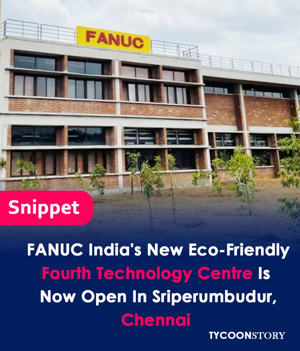 TycoonStoryCo's tweet photo. Fanuc India Opens Its New Technology Centre In Chennai
#FANUCIndia #FANUC #TechnologyCentre #Chennai #FactoryAutomation #IndustrialAutomation #MakeInIndia #Manufacturing #Robotics #Automation #Innovation #InvestInIndia https://t.co/cBobLwX7no