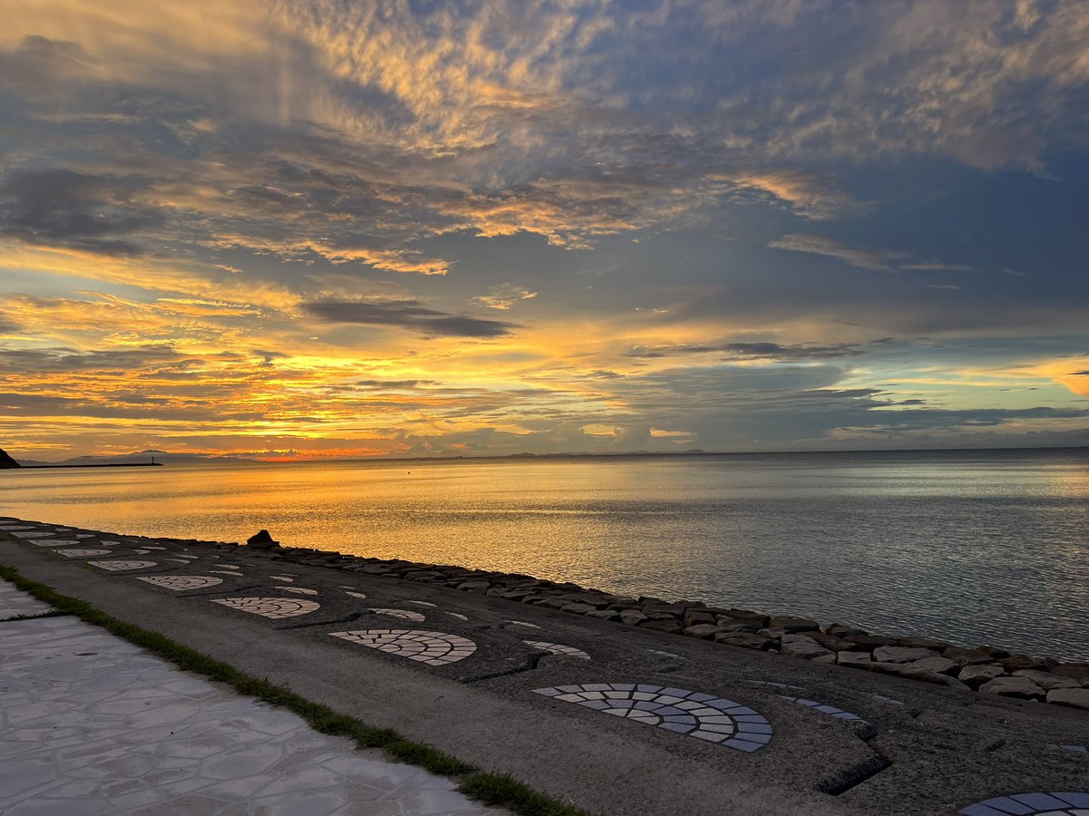 The sunsets at Awaji today.