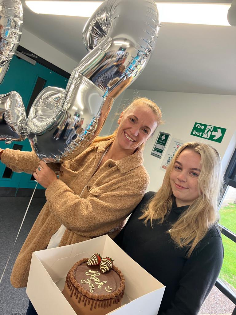 Congratulations to Ella on a great set of results including a Distinction* in health & social care, Distinction in enterprise, a grade 7 in English language and a grade 6s in maths and science. We are so proud of you (and thank you for the beautiful cake). #BeYourBest 🌟