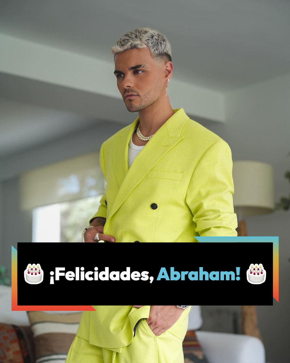 Los40's tweet photo. 🙄 Es día 25 y uno de nuestros ARTISTAS favoritos cumple 25... 🥳 ¡FELIZ CUMPLEAÑOS, @AbrahamMateo !
🎶¿Cuál es tu canción favorita del artista? https://t.co/YOw2DlrZU3