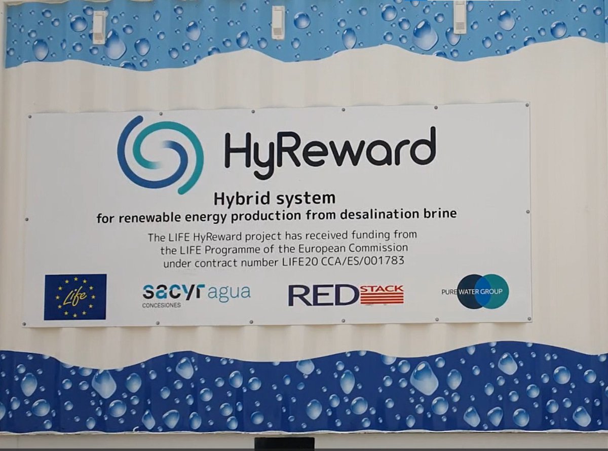 SomosSacyr's tweet image. 👉En #SacyrAgua ponemos en marcha @lifehyreward en la desaladora de #Alicante (España) junto a #REDstack y #PureWater.

🌊Permite la creación de #blueenergy, una #energía 100% renovable y libre de cO2.

Te contamos todos los detalles en #SacyrBlog 🔗 ow.ly/sU2650PCLcI