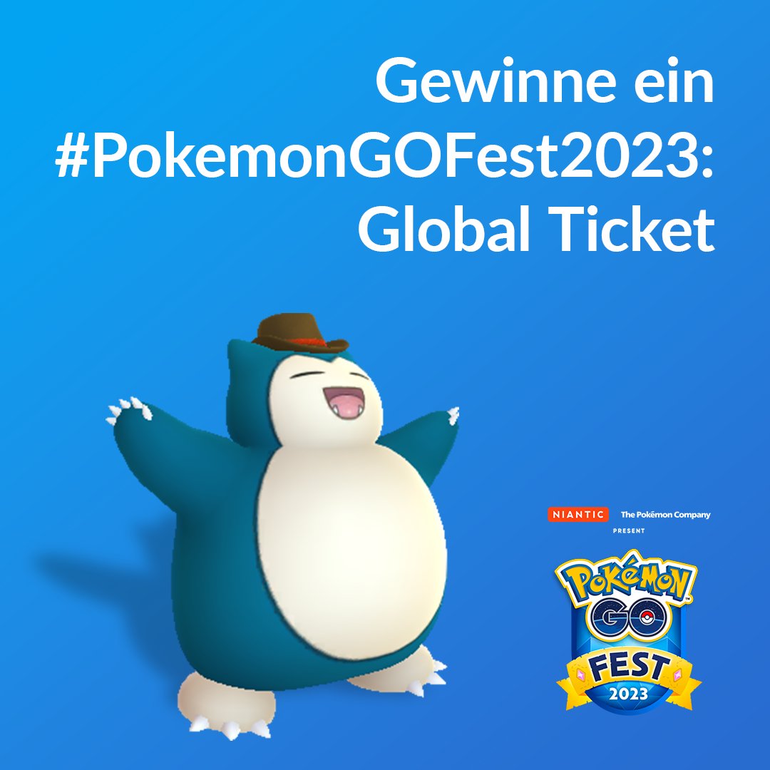 Wow, #gamescom2023 und #PokemonGOFest2023: Global am selben Wochenende! 🤩
Kommentiert und retweetet diesen Beitrag bis zum 25.08.2023 um 12 Uhr und nehmt so an der Verlosung für ein #PokemonGOFest2023: Global Ticket teil! 🌍🎉

TNB:
nianticlabs.com/promotionterms