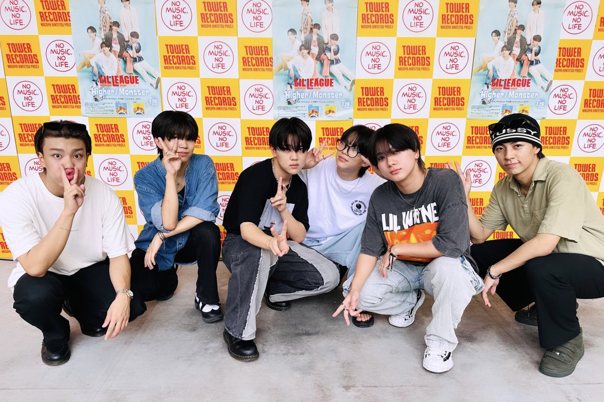 LIL_LEAGUE_'s tweet photo. 〖 #LILShot 📸 〗

『Higher / Monster』リリース記念
トーク&amp;お渡し会 @愛知

雨が降ったり止んだりと、、
そして、蒸し暑い中にも関わらず
お越しいただいた #LILFriends の皆様
ありがとうございました🧡

#LILLEAGUE #リルリーグ
#Higher_Monster
@TOWER_Kintetsu https://t.co/YwhXKyNMqe