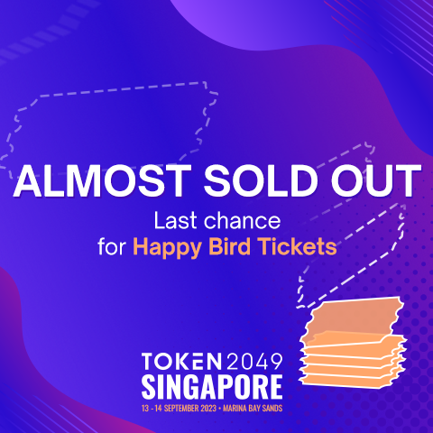 token2049's tweet photo. Anticipation for #TOKEN2049 is rising, and our ticket supply is running out 👀

Prices will increase from US$499 to US$999 next Thursday, 31 Aug at 23:59 Singapore time.

Don't miss your last chance to save 50% — register now!

👉 https://t.co/mgbtR9omea https://t.co/707UBRzfKP