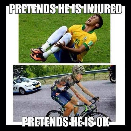 FOOTBALL - CYCLING HUMOUR

#Cycling #Football  <a href="/UCI_cycling/">UCI</a>