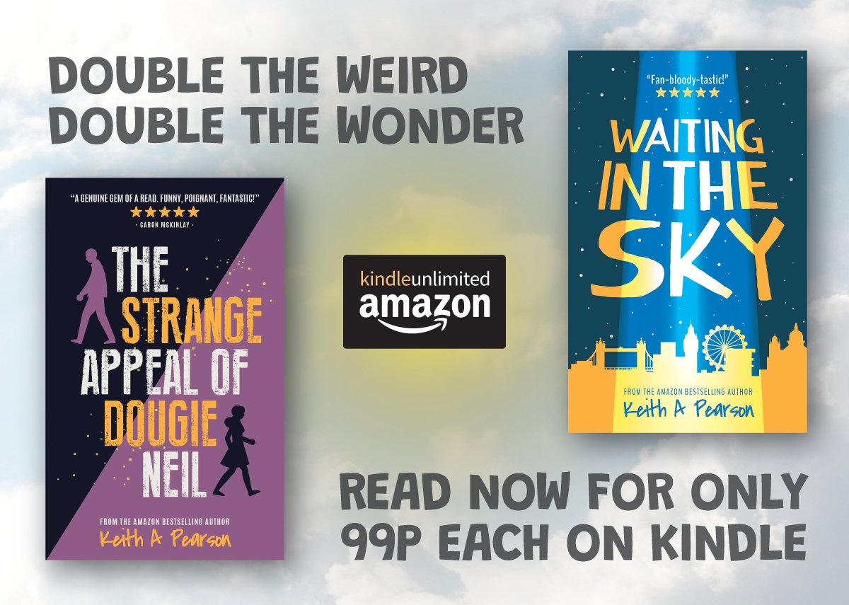 keithapearson's tweet photo. I suspect I might be reaching out to the already converted, but two of my novels are on offer until the end of August - yours for just 99p each!

Waiting in The Sky 
https://t.co/athCc9Bvqf
The Strange Appeal of Dougie Neil
https://t.co/rZlSVgZbTH https://t.co/VxGDgm9Q9T