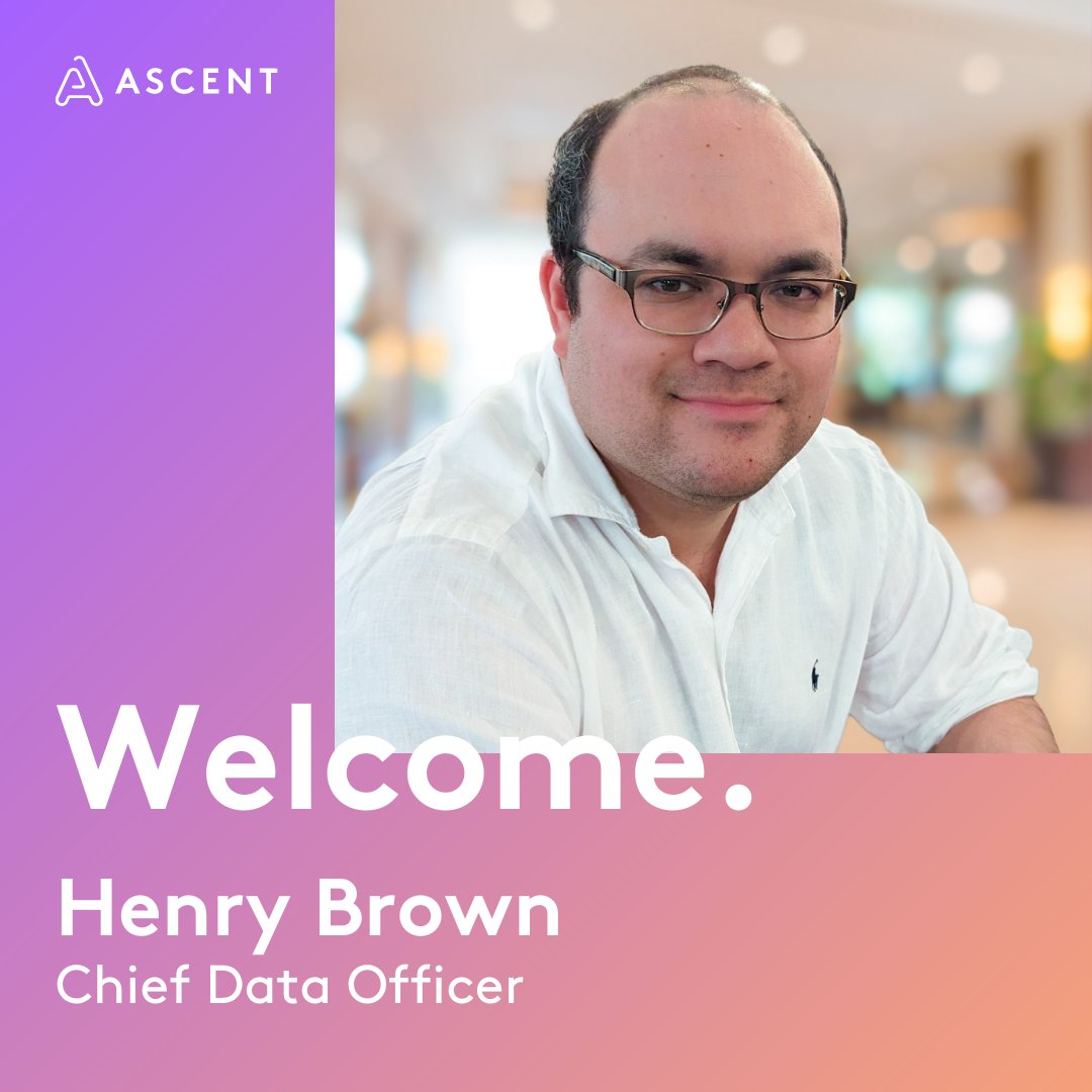 📣 Introducing our newest addition to the Ascent family, Henry Brown, our Chief Data Officer! 🙌🎉 With his expertise and vision, we're excited to elevate our propositions and deliver ground-breaking solutions to our clients. 🚀 Welcome aboard, Henry! #datascience #innovation
