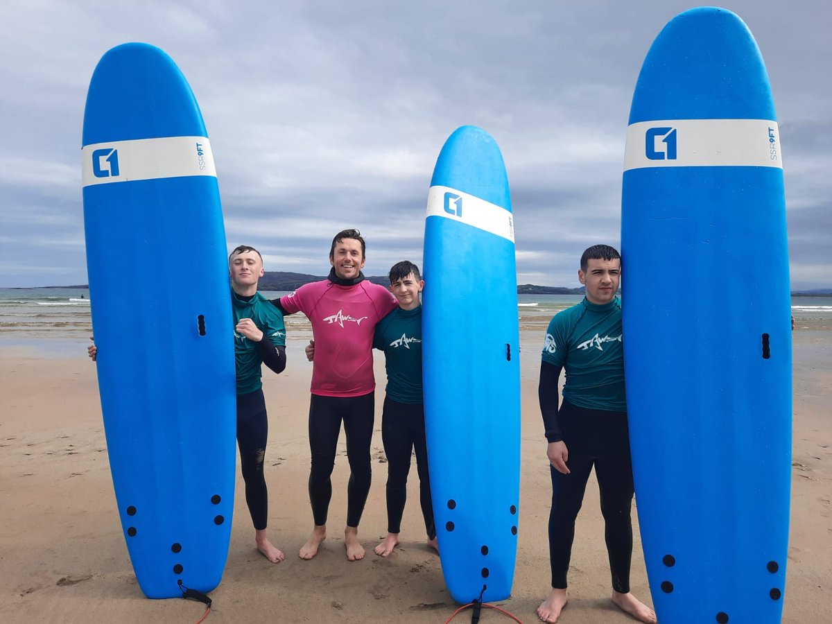 #jawswatersports taught us all the moves at Marble Hill. No sunshine but great surf  #donegalshack warmed us up with hot chocolate and Re-Act Productions filmed it all #EUINMYREGION